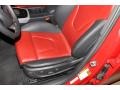 2011 Audi S4 Black/Red Interior Front Seat Photo