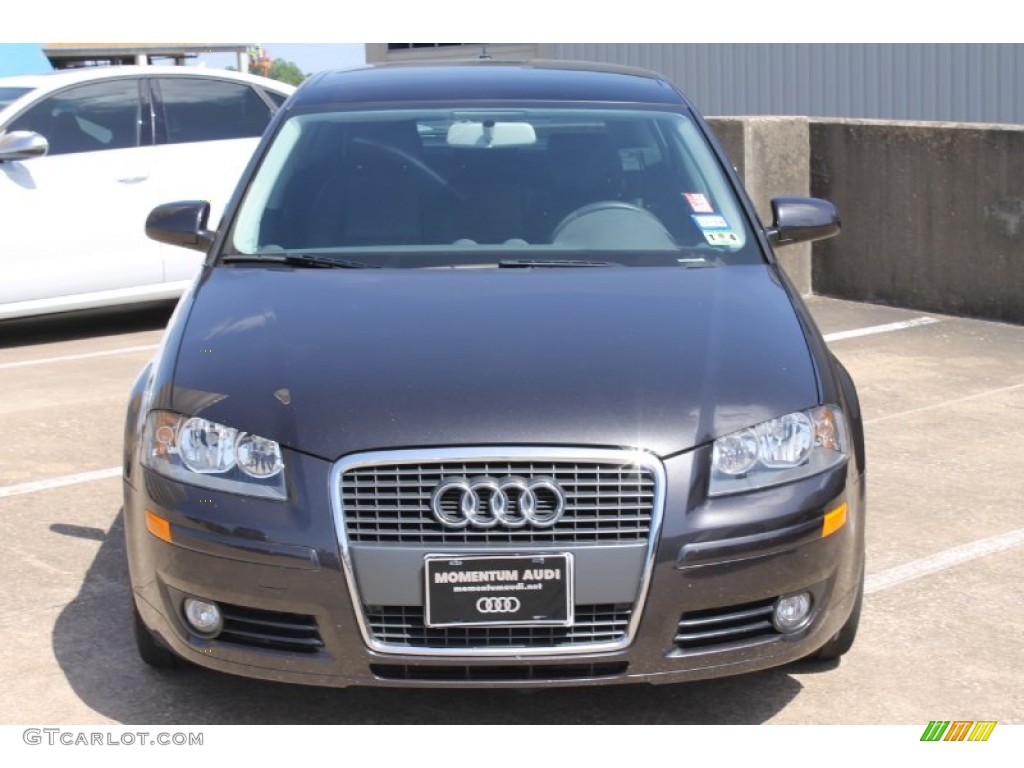 2008 A3 2.0T - Lava Grey Pearl Effect / Black photo #2