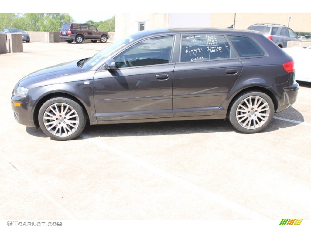 2008 A3 2.0T - Lava Grey Pearl Effect / Black photo #5