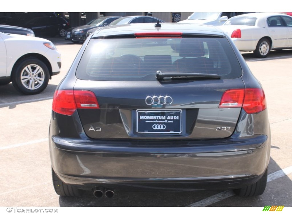 2008 A3 2.0T - Lava Grey Pearl Effect / Black photo #7