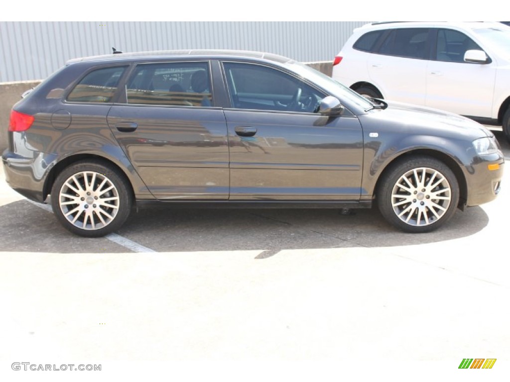 2008 A3 2.0T - Lava Grey Pearl Effect / Black photo #9