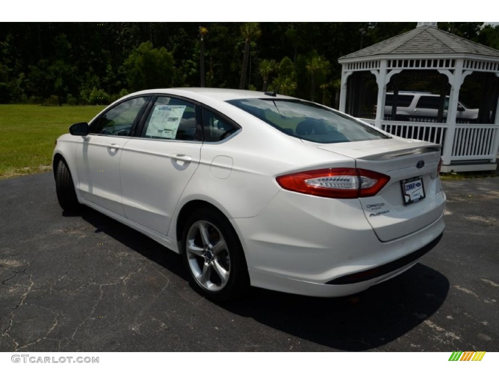 2013 Fusion SE - Oxford White / Charcoal Black photo #7