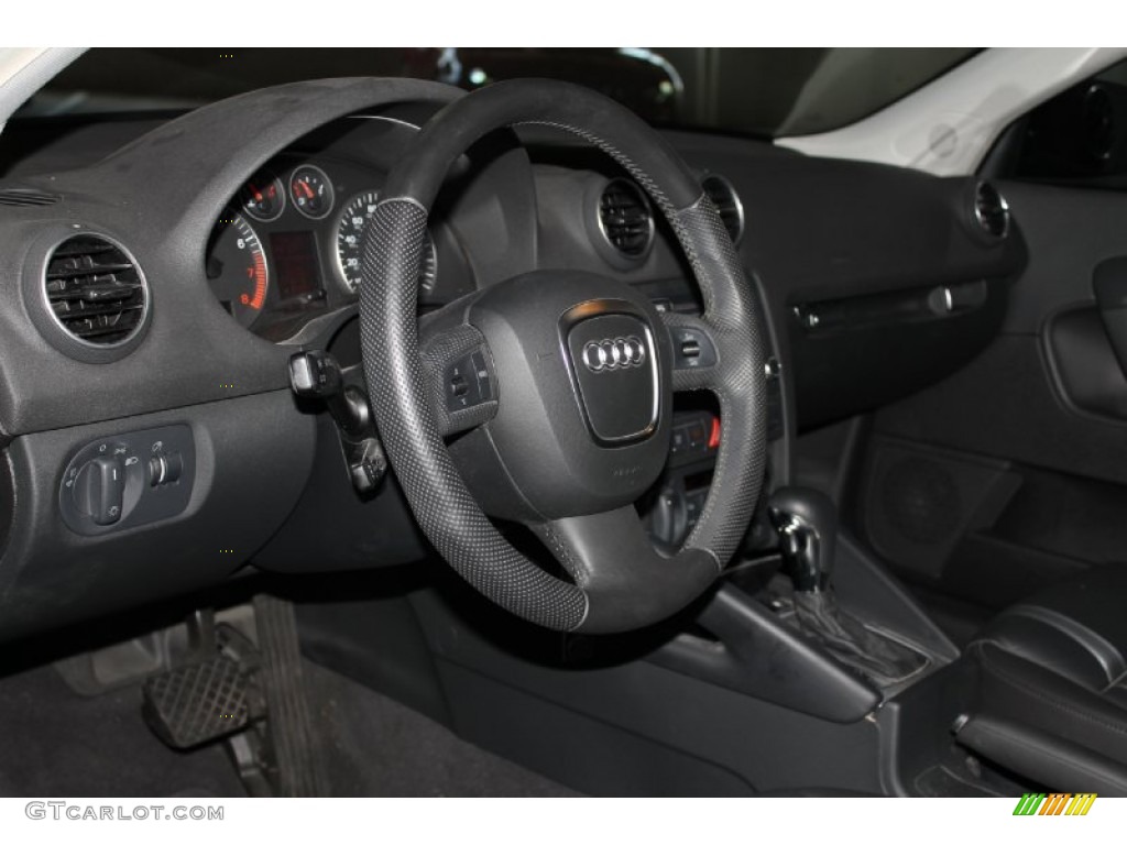 2008 A3 2.0T - Lava Grey Pearl Effect / Black photo #12