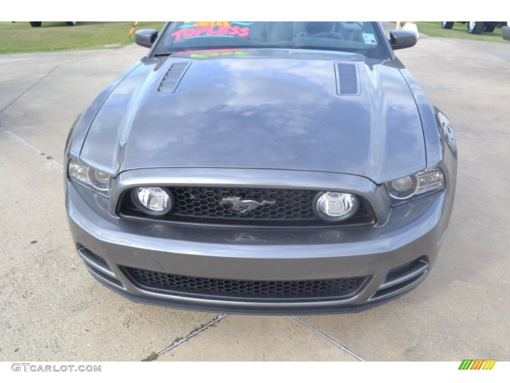 2013 Mustang GT Premium Convertible - Sterling Gray Metallic / Charcoal Black/Cashmere Accent photo #11