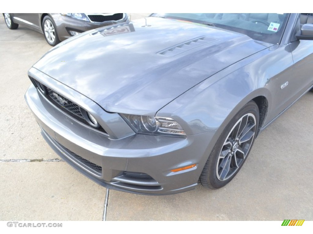 2013 Mustang GT Premium Convertible - Sterling Gray Metallic / Charcoal Black/Cashmere Accent photo #12