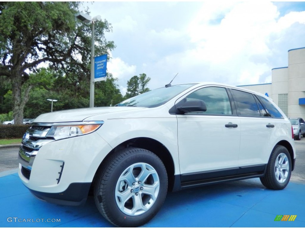 White Suede 2013 Ford Edge SE EcoBoost Exterior Photo #82798432