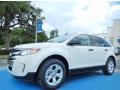 White Suede 2013 Ford Edge SE EcoBoost Exterior