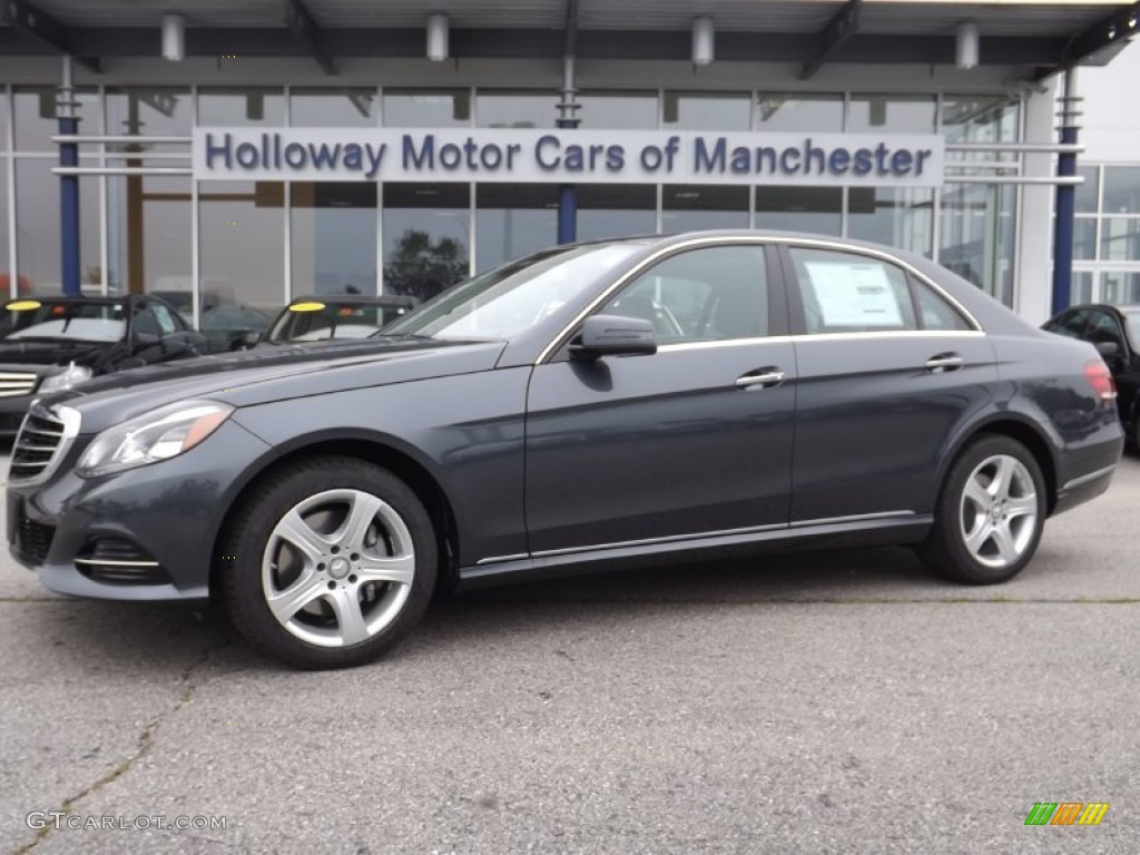 2014 E 350 4Matic Sedan - Steel Gray Metallic / Black photo #1