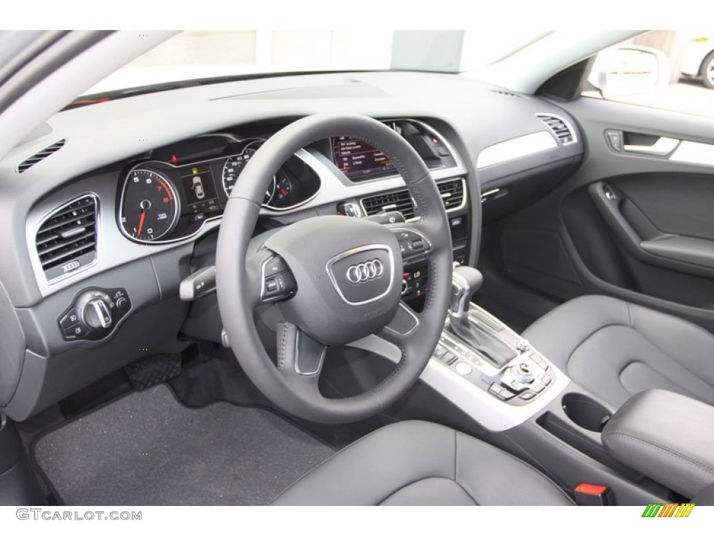 Black Interior 2013 Audi A4 2.0T quattro Sedan Photo #82800286