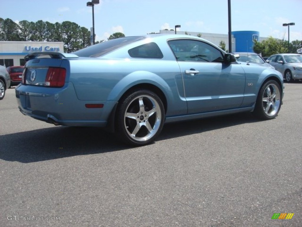 2007 Mustang GT Premium Coupe - Windveil Blue Metallic / Medium Parchment photo #5