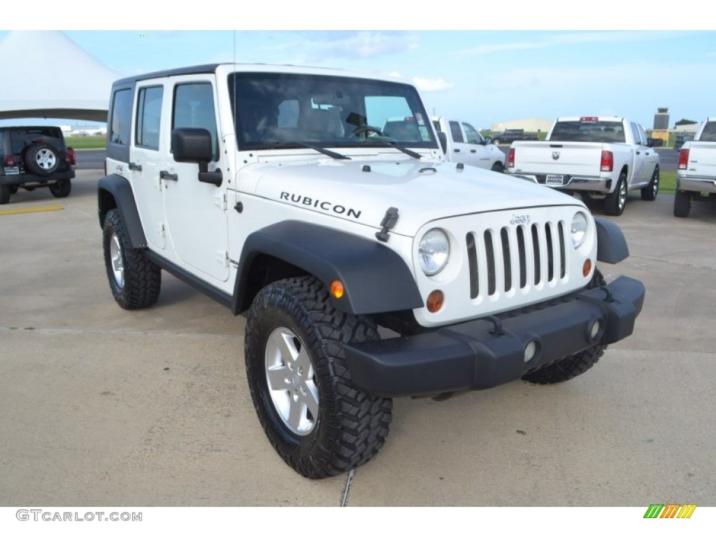 Stone White 2008 Jeep Wrangler Unlimited Rubicon 4x4 Exterior Photo #82802281