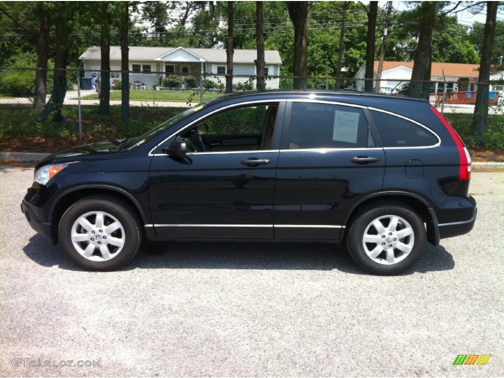 2008 CR-V EX 4WD - Nighthawk Black Pearl / Ivory photo #4