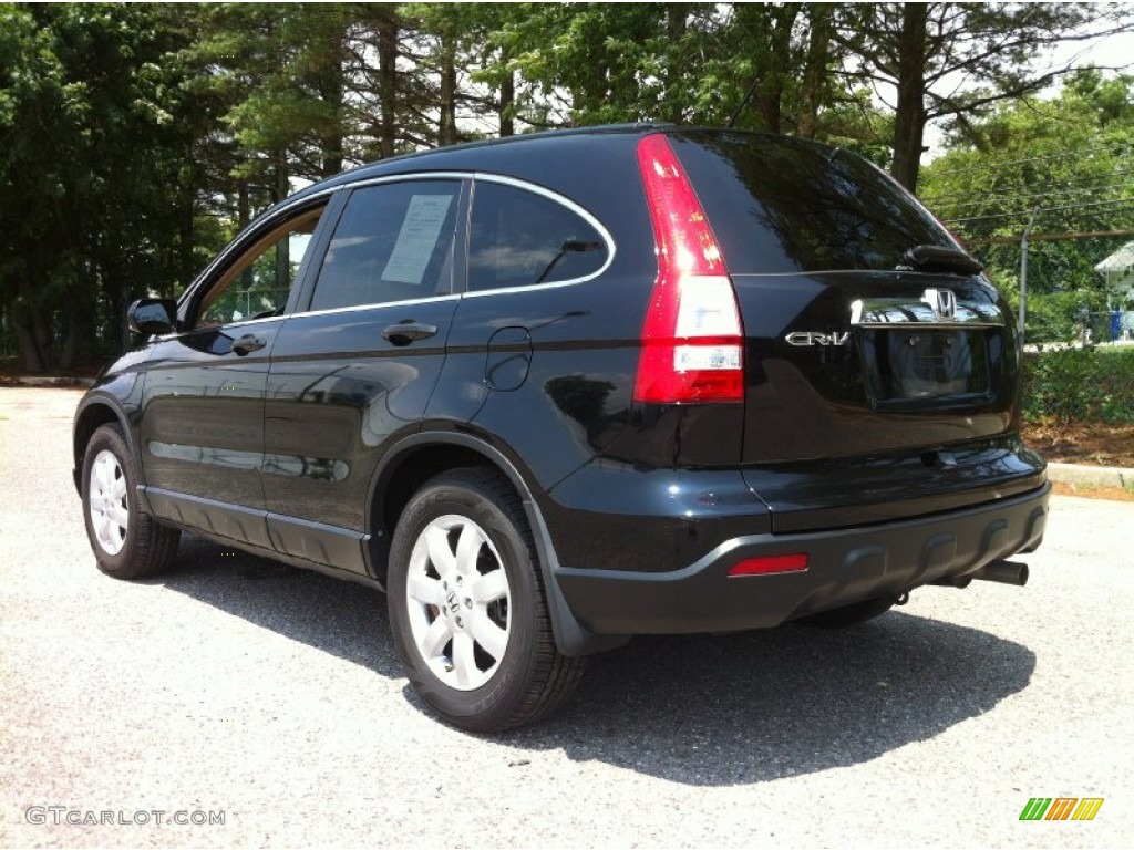 2008 CR-V EX 4WD - Nighthawk Black Pearl / Ivory photo #5