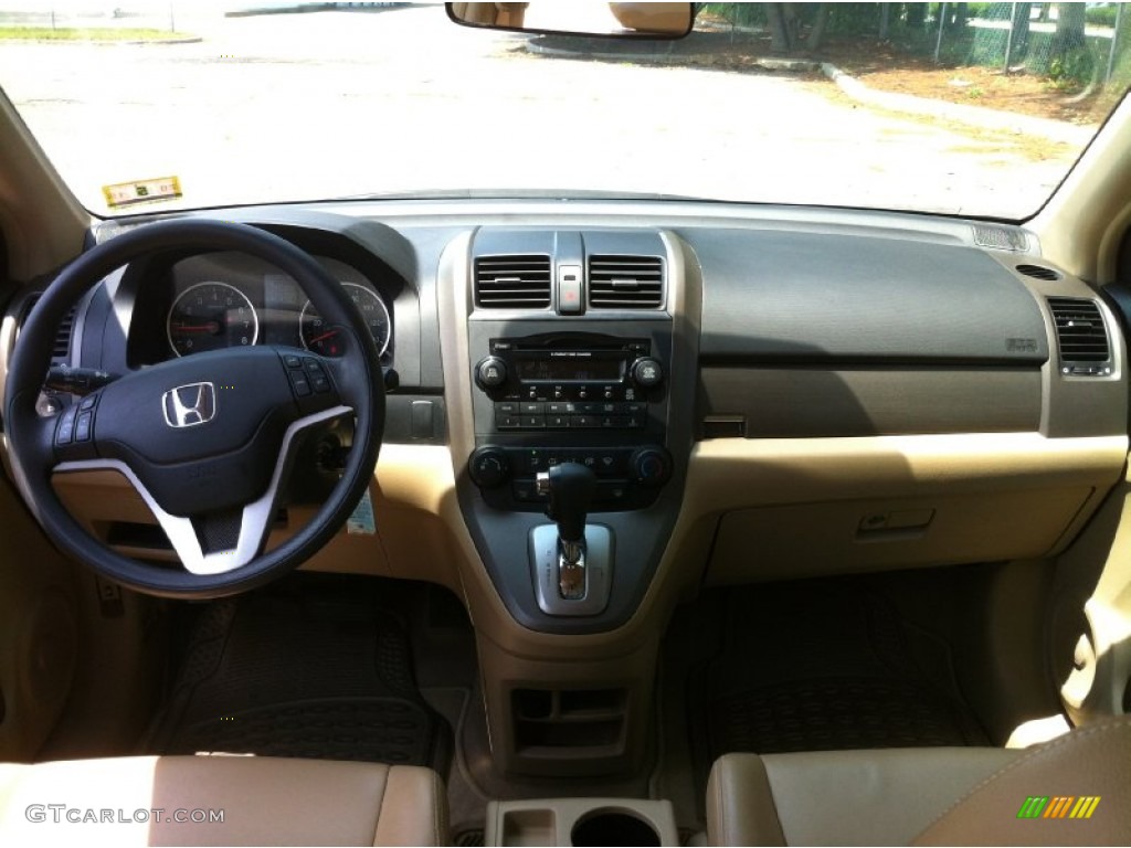 2008 CR-V EX 4WD - Nighthawk Black Pearl / Ivory photo #9