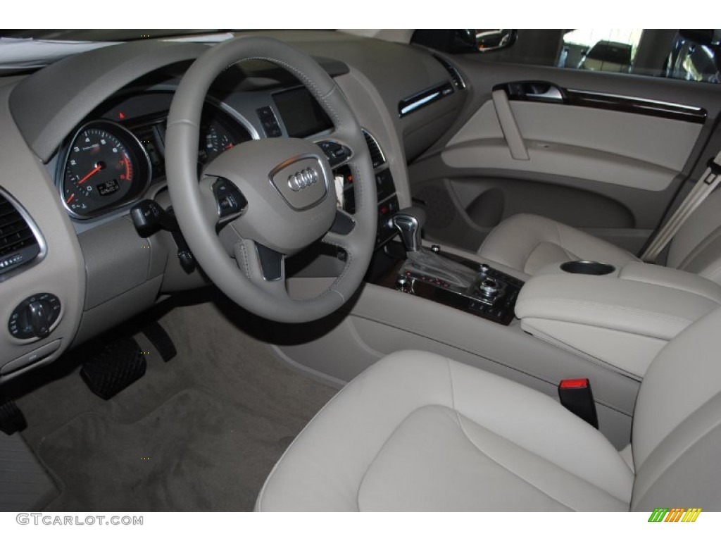 Cardamom Beige Interior 2013 Audi Q7 3.0 TFSI quattro Photo #82806061