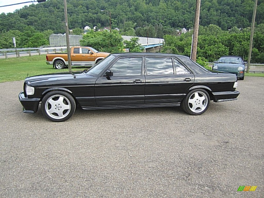 1982 S Class 500 SEL - Black / Terracotta photo #2