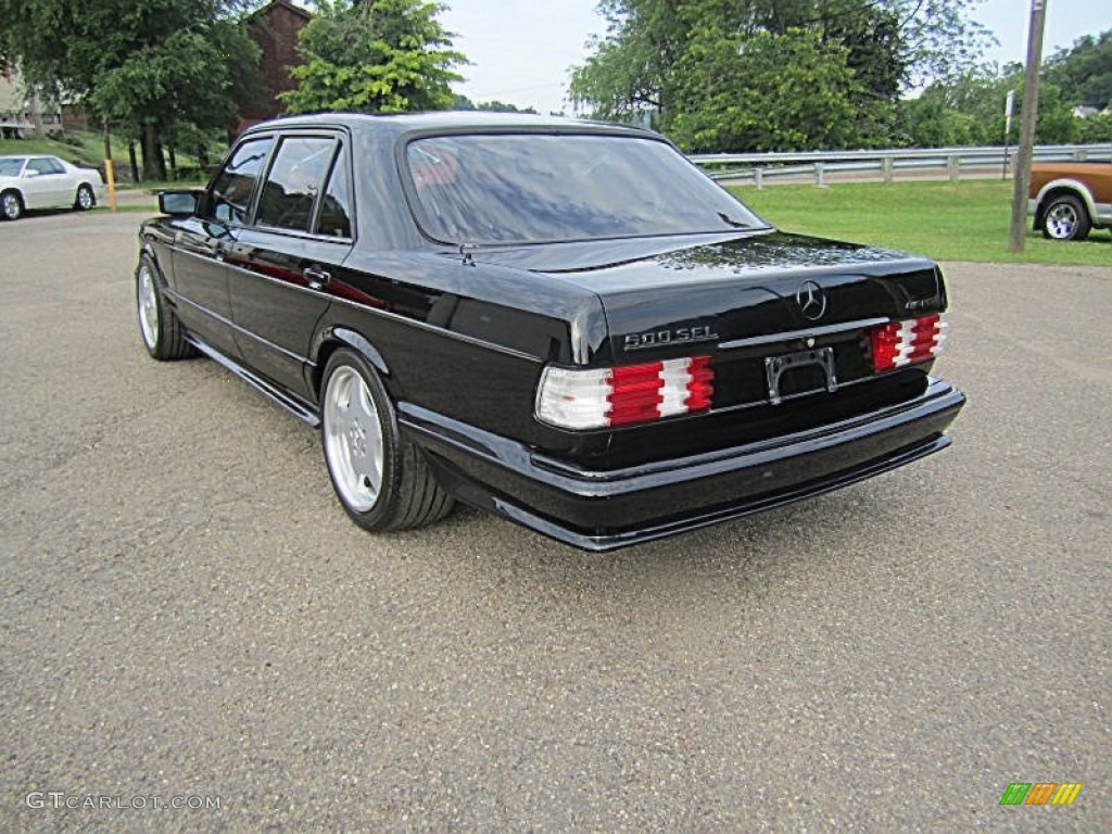 1982 S Class 500 SEL - Black / Terracotta photo #4