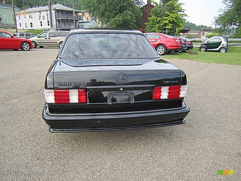 1982 S Class 500 SEL - Black / Terracotta photo #5