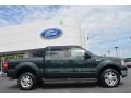 2004 Dark Highland Green Metallic Ford F150 Lariat SuperCrew 4x4  photo #2