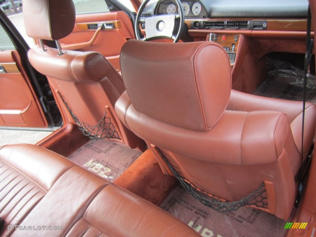 1982 S Class 500 SEL - Black / Terracotta photo #23