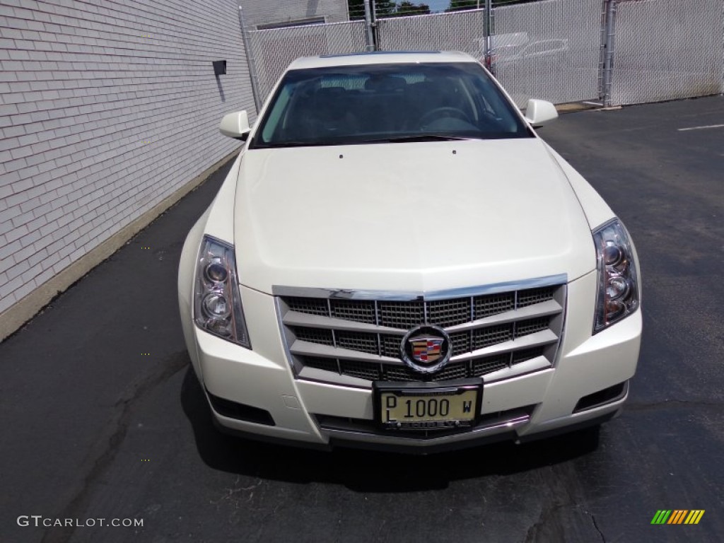2009 CTS 4 AWD Sedan - White Diamond Tri-Coat / Ebony photo #2