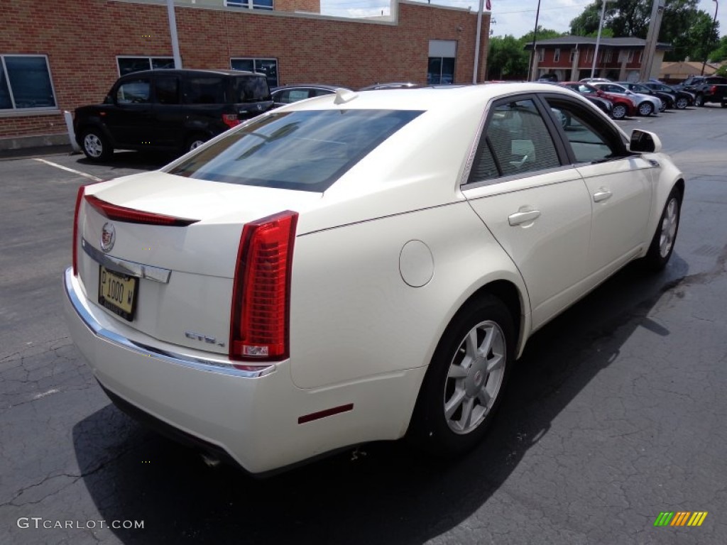 2009 CTS 4 AWD Sedan - White Diamond Tri-Coat / Ebony photo #4