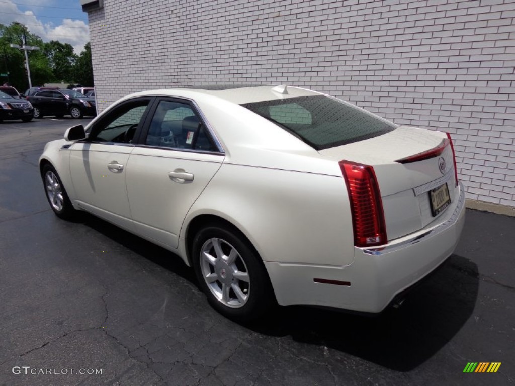 2009 CTS 4 AWD Sedan - White Diamond Tri-Coat / Ebony photo #6