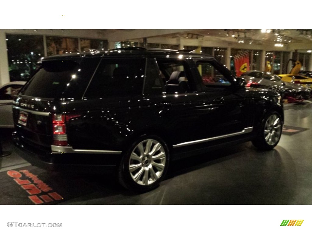 2013 Range Rover Supercharged LR V8 - Barolo Black Metallic / Ebony photo #9