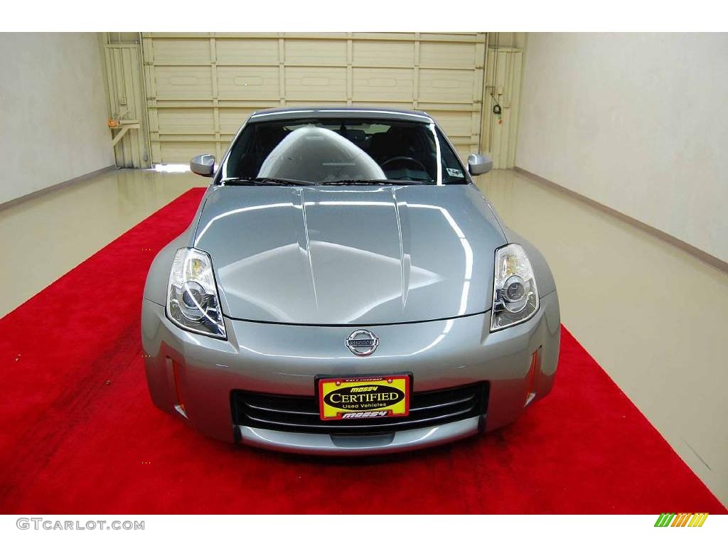 2006 350Z Grand Touring Coupe - Silverstone Metallic / Carbon Black photo #2