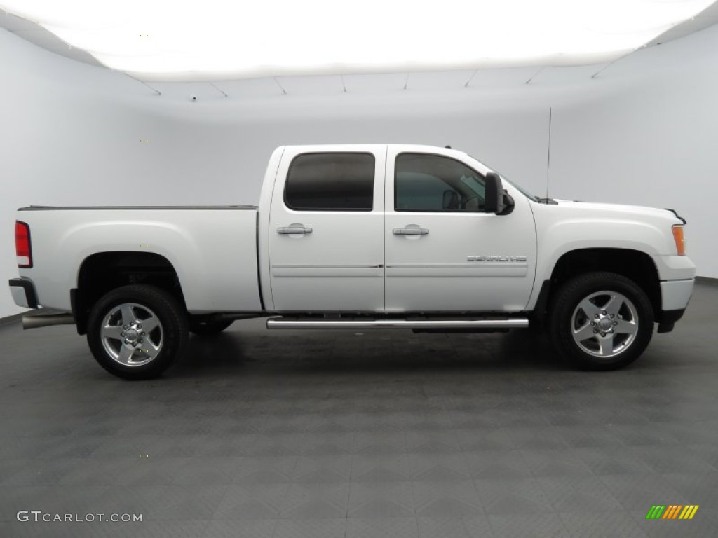 2013 Sierra 2500HD Denali Crew Cab 4x4 - Summit White / Ebony photo #2