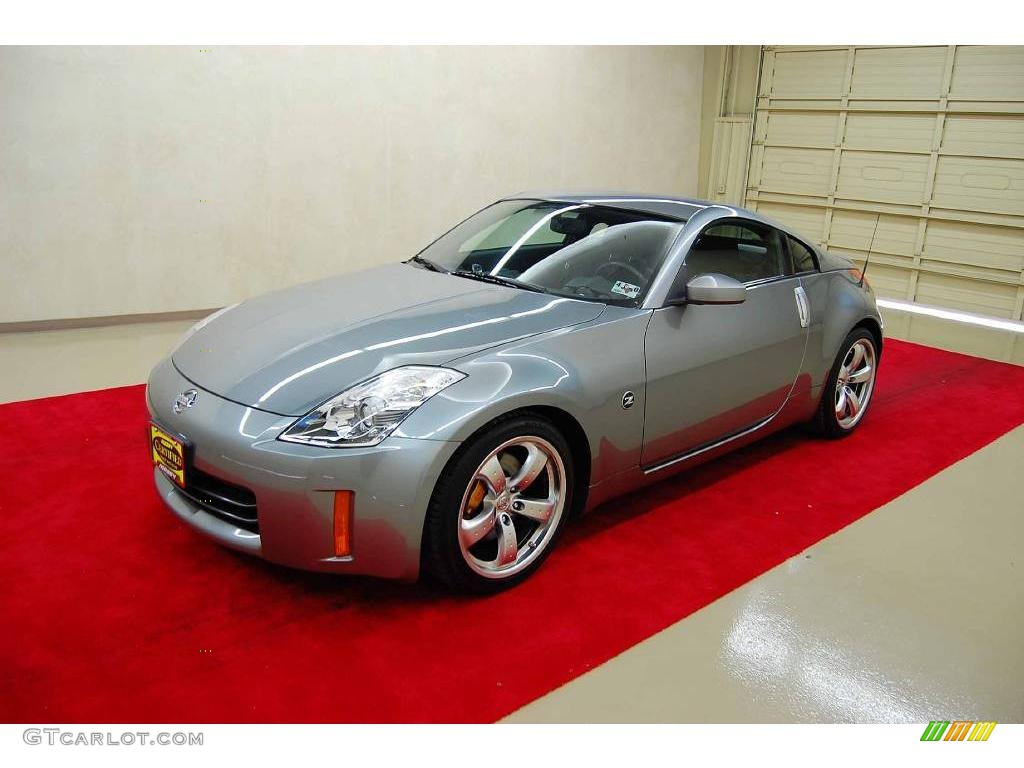2006 350Z Grand Touring Coupe - Silverstone Metallic / Carbon Black photo #3