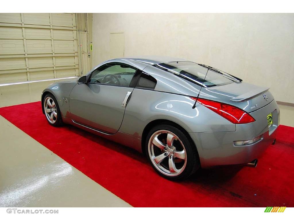 2006 350Z Grand Touring Coupe - Silverstone Metallic / Carbon Black photo #4