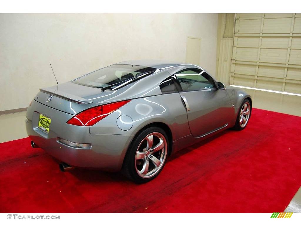 2006 350Z Grand Touring Coupe - Silverstone Metallic / Carbon Black photo #6