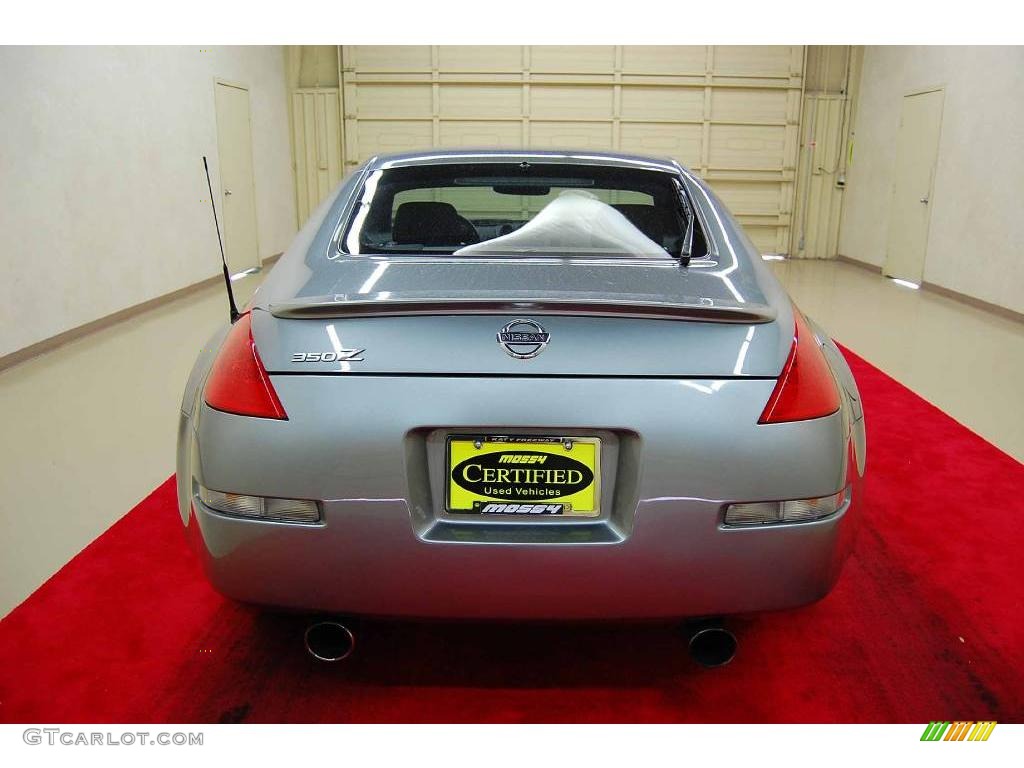 2006 350Z Grand Touring Coupe - Silverstone Metallic / Carbon Black photo #8