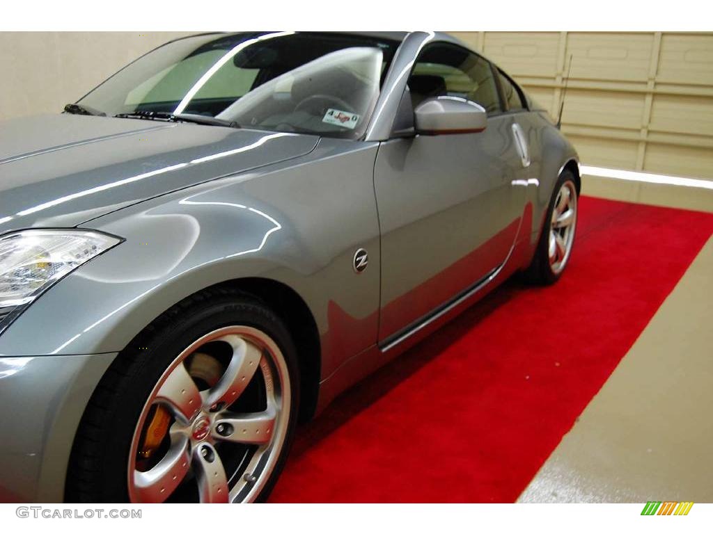 2006 350Z Grand Touring Coupe - Silverstone Metallic / Carbon Black photo #12