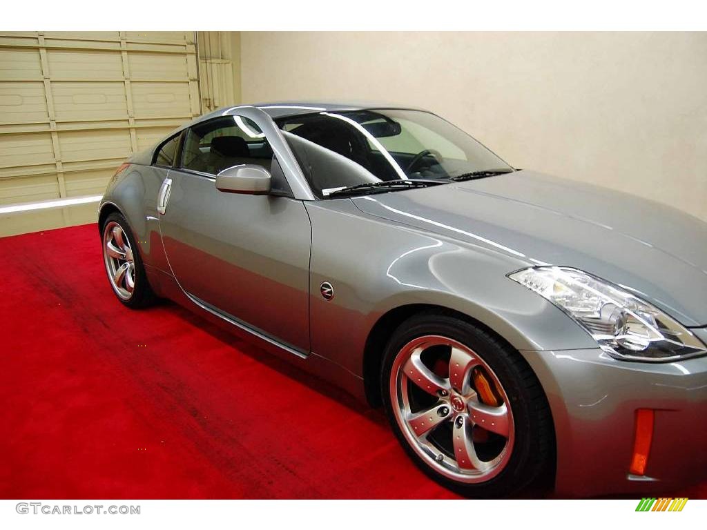 2006 350Z Grand Touring Coupe - Silverstone Metallic / Carbon Black photo #14