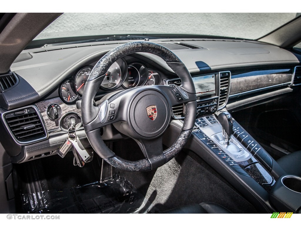 2012 Porsche Panamera S Black Dashboard Photo #82811148