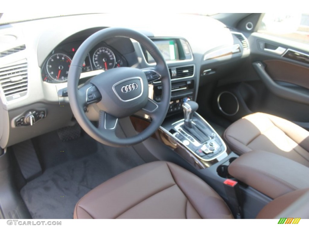 Chestnut Brown Interior 2013 Audi Q5 2.0 TFSI quattro Photo #82812090