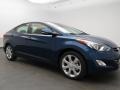 2013 Atlantic Blue Hyundai Elantra Limited  photo #2