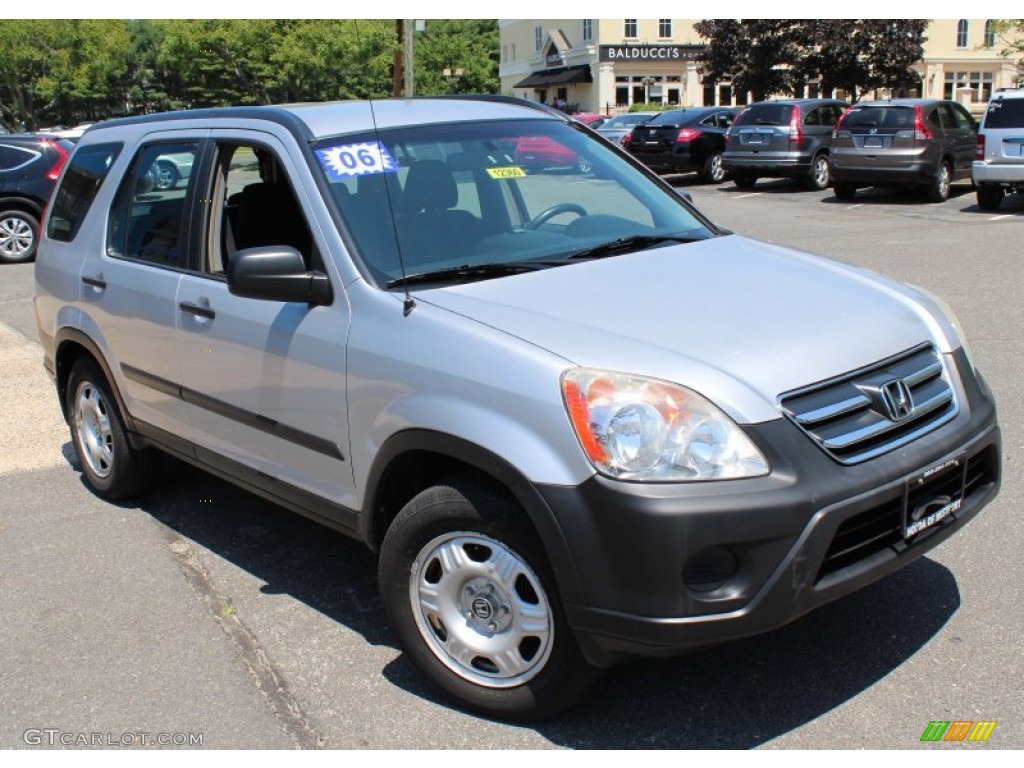 2006 CR-V LX 4WD - Alabaster Silver Metallic / Black photo #3