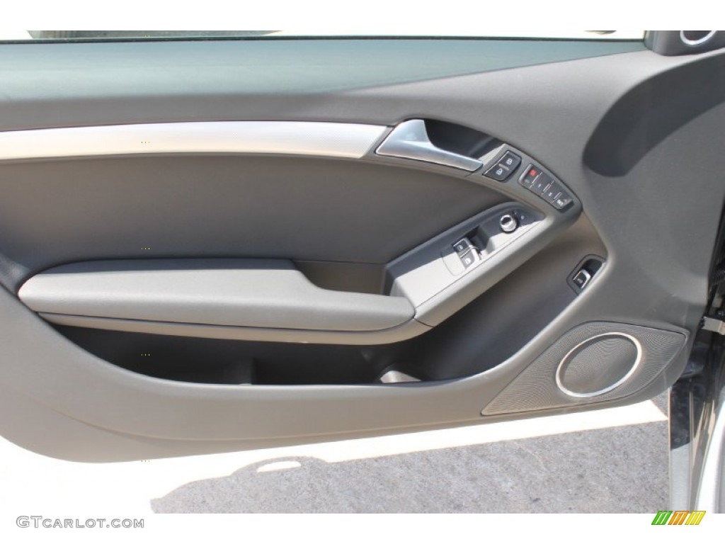 2013 Audi A5 2.0T quattro Coupe Black Door Panel Photo #82814506