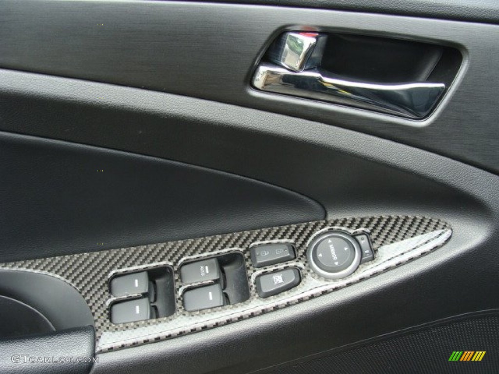 2011 Sonata SE - Midnight Black / Black photo #8