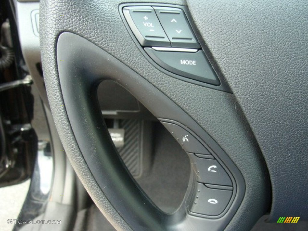 2011 Sonata SE - Midnight Black / Black photo #15