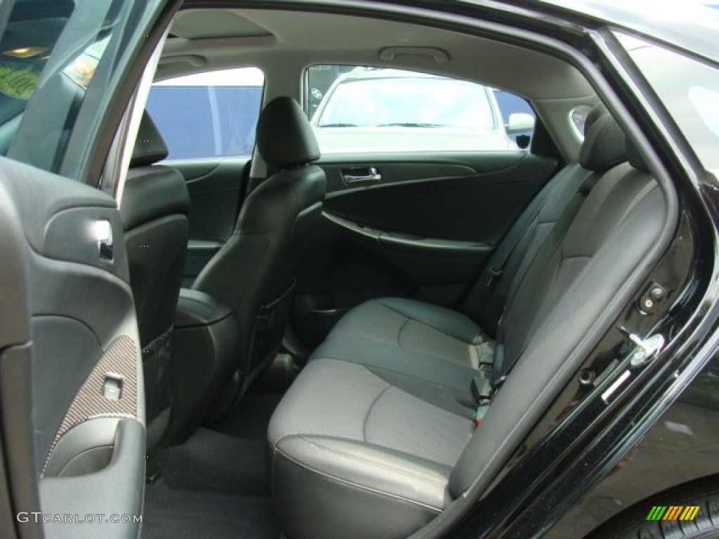 2011 Sonata SE - Midnight Black / Black photo #21