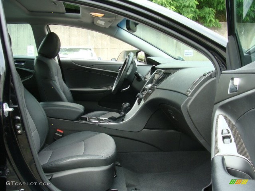 2011 Sonata SE - Midnight Black / Black photo #27