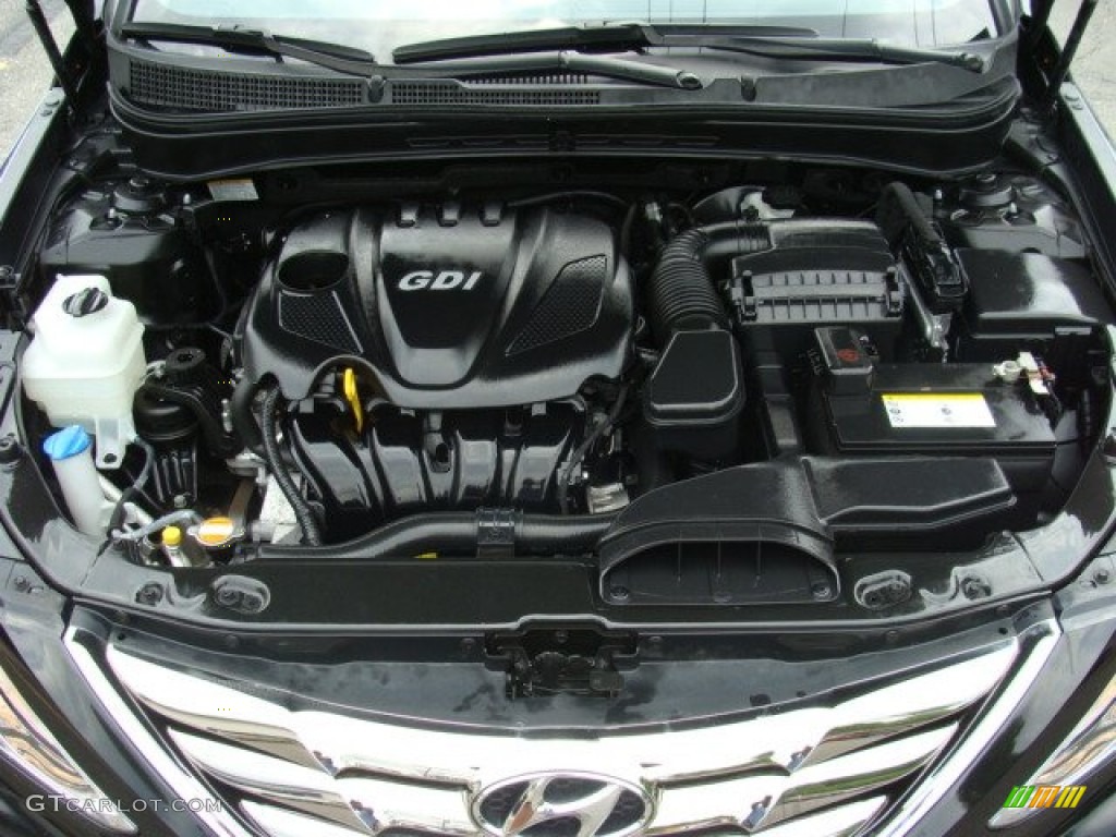 2011 Sonata SE - Midnight Black / Black photo #30