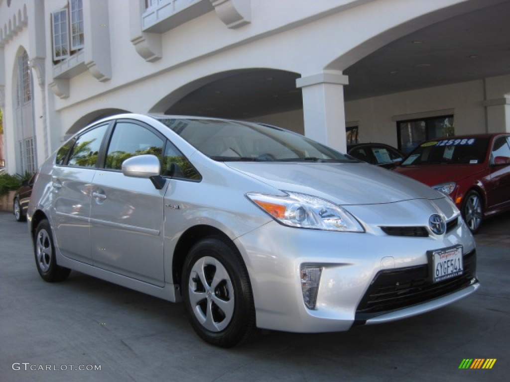 2012 Prius 3rd Gen Four Hybrid - Classic Silver Metallic / Misty Gray photo #1