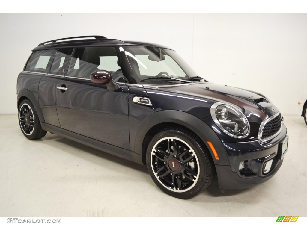 2011 Cooper Clubman Hampton Package - Reef Blue Metallic / Carbon Black/Championship Red Piping Lounge Leather photo #2