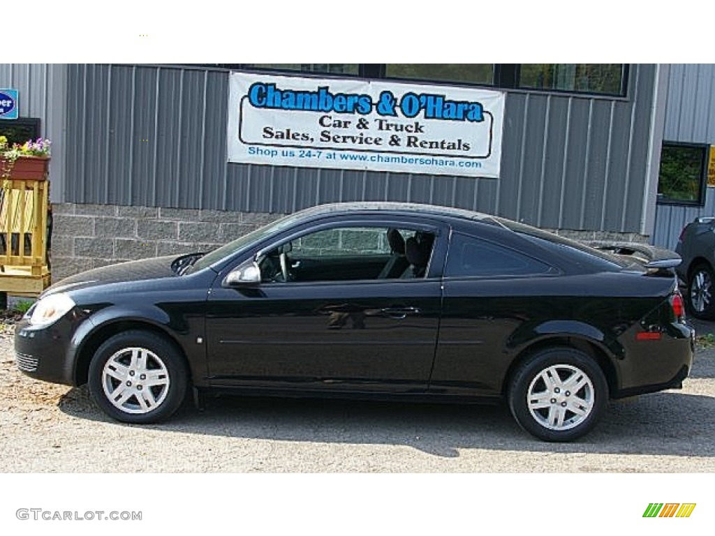 2007 Cobalt LT Coupe - Black / Gray photo #2