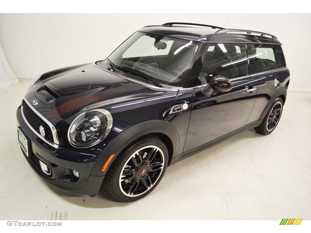 2011 Cooper Clubman Hampton Package - Reef Blue Metallic / Carbon Black/Championship Red Piping Lounge Leather photo #5